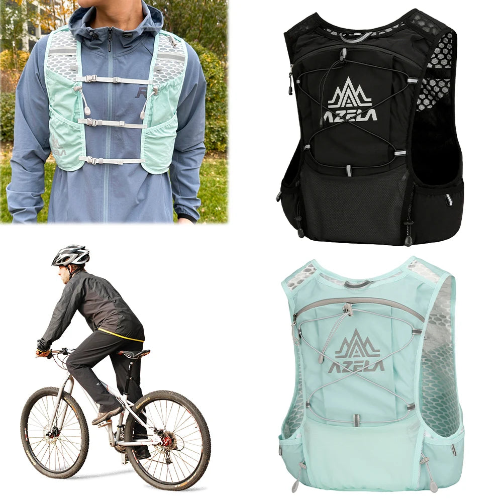 Outdoor Running Hydration Vest Backpack Running Hydration Pack Water Bladder Bag Daypack for Marathon Cycling Hiking Trail