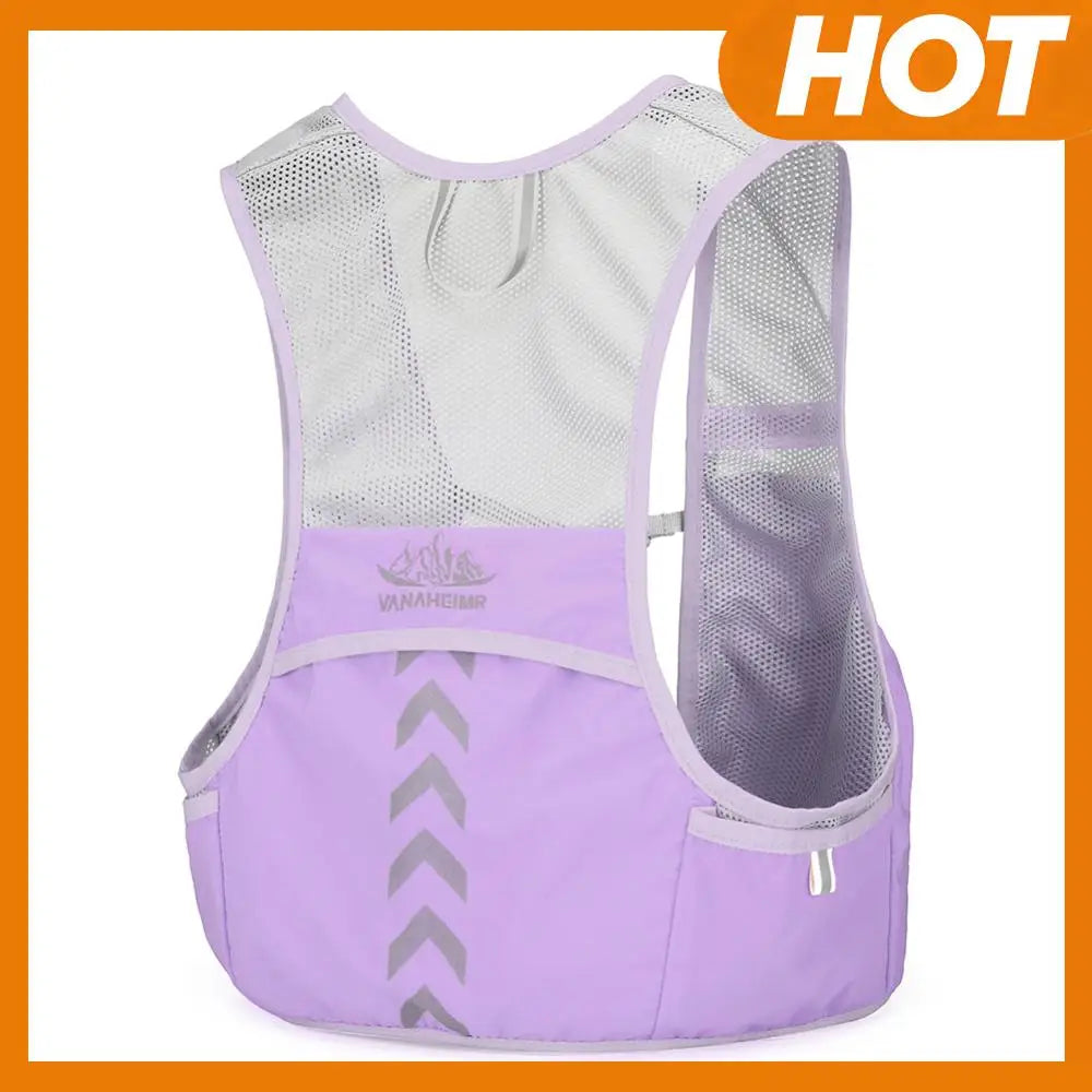 Hydration Jogging Vest Ultralight Breathable Running Race Hydration Vest Women Men Functional Pack for Marathon Cycling Hiking