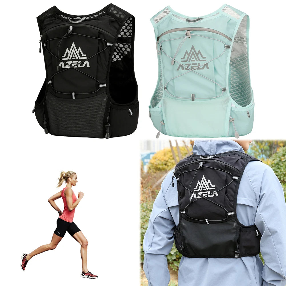 Outdoor Running Hydration Vest Backpack Running Hydration Pack Water Bladder Bag Daypack for Marathon Cycling Hiking Trail