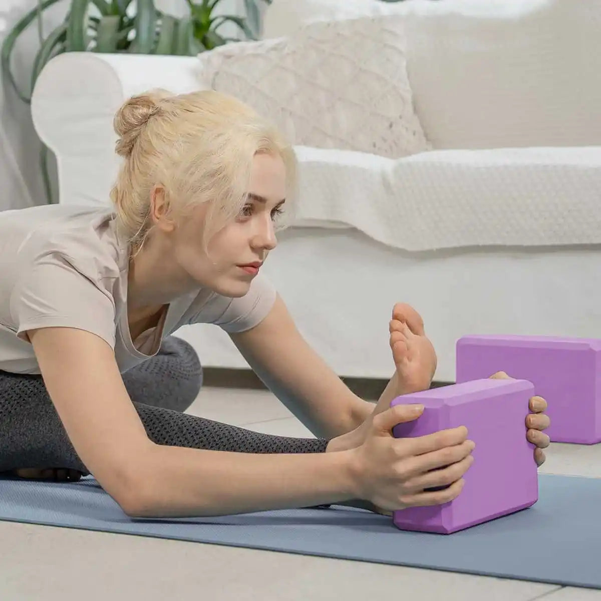 Fitness Yoga Blocks High-Density Foam Blocks Pilates Support Equipment Stretching & Shaping Training Blocks Support Pillows