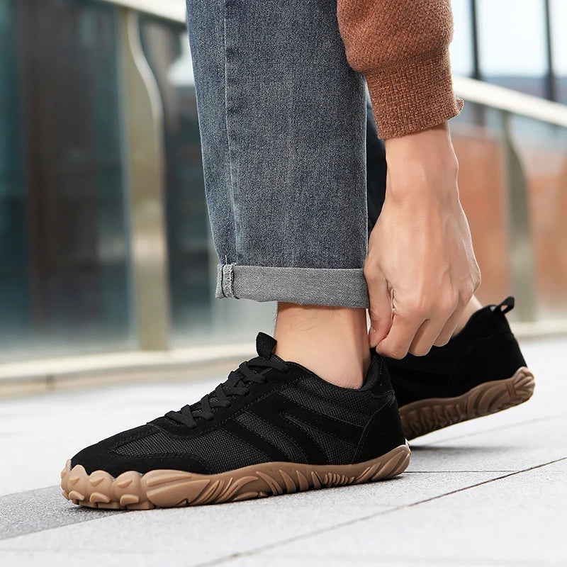 2026 New Wide Toe Barefoot Shoes Mens Womens Zero Drop Minimalist Sneakers Retro Outdoor Non Slip Walking Shoes Casual Sneaker