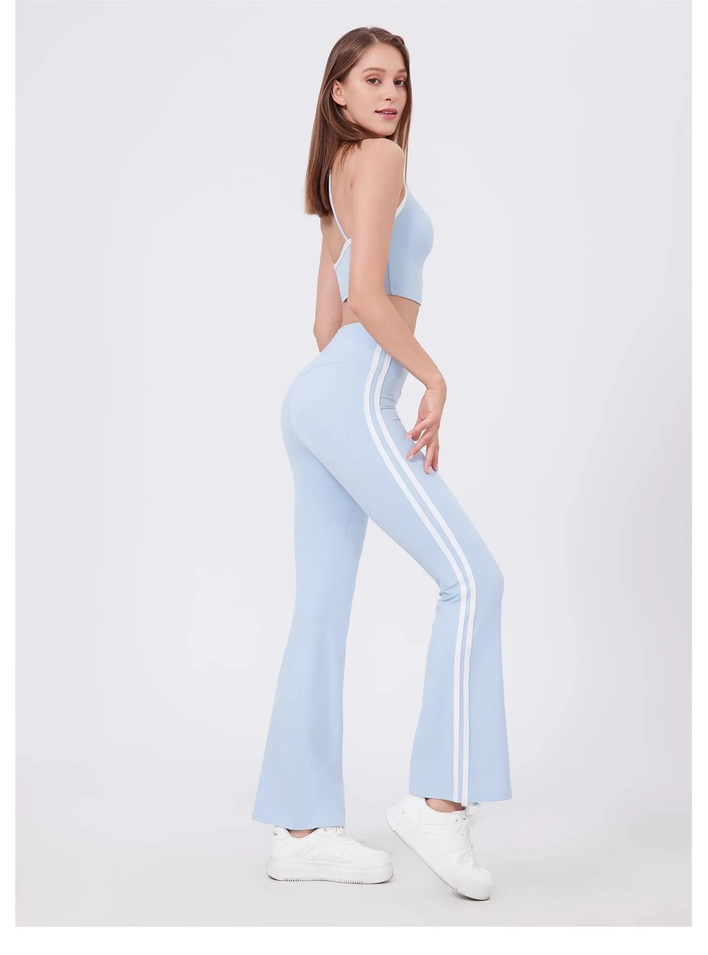 Women's High Waist Yoga Pants Flared Sport Leggings Workout Flared Leggings Casual Wear Comfortable Activewear Gym Leggings