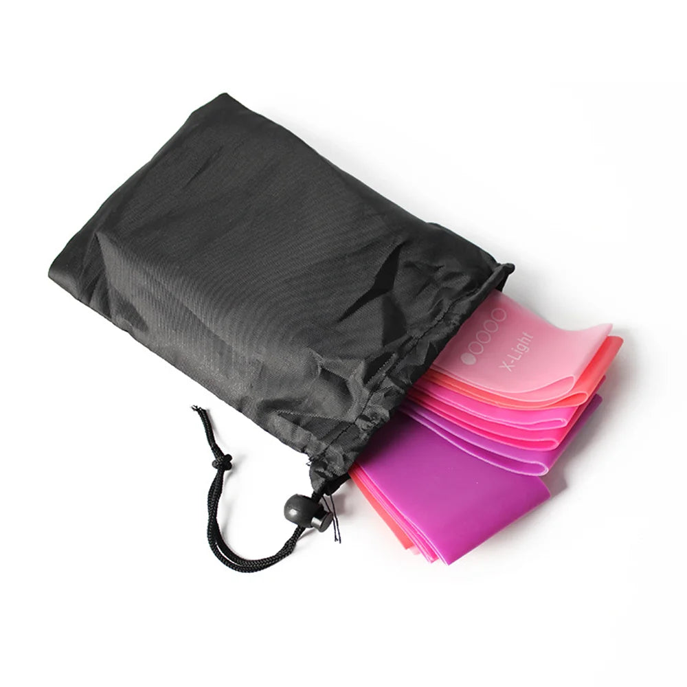 Set of 5 Resistance Exercise Loop Bands Fitness Yoga Resistance Band TPE Pink