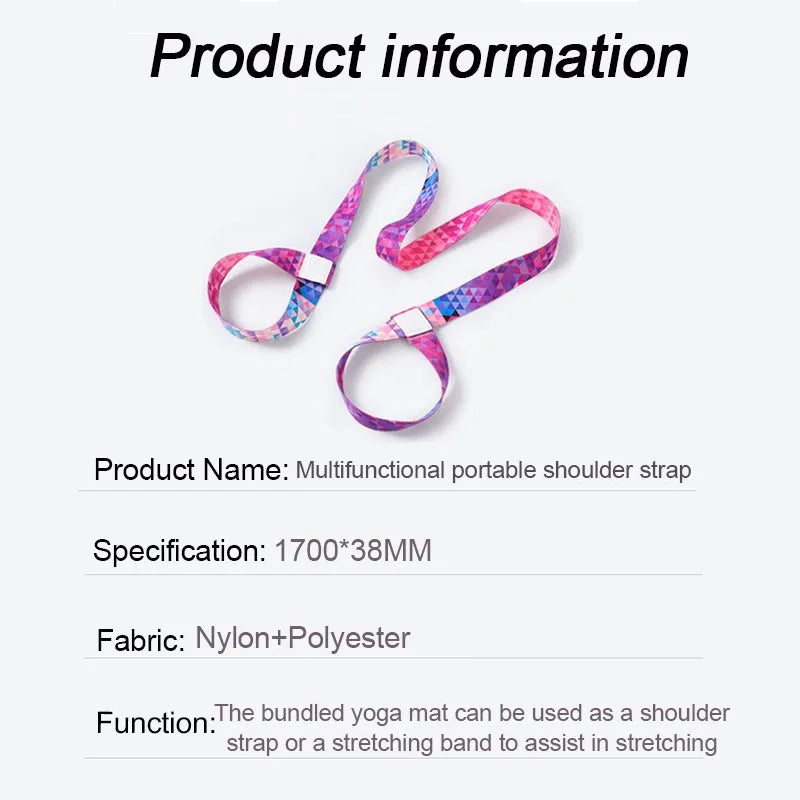 Yoga Mat Strap Stretching Band Elastic Bands Ballet Pilates Elastic Strap for Yoga Equipment Elastic Band for Fitness YJS01