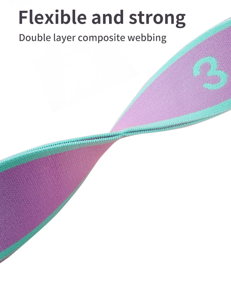 Yoga Elastic Band Female Open Shoulder Back Stretch Belt Fitness Resistance Band Exercise Tension belt Rehabilitation Training