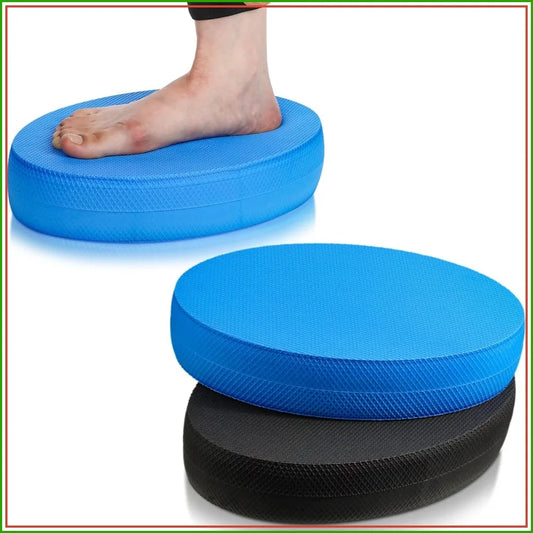 2 Pcs Foam Balance Pad Non Slip Stability Trainer Oval Exercise Cushion for Dancing, Yoga, Physical Therapy