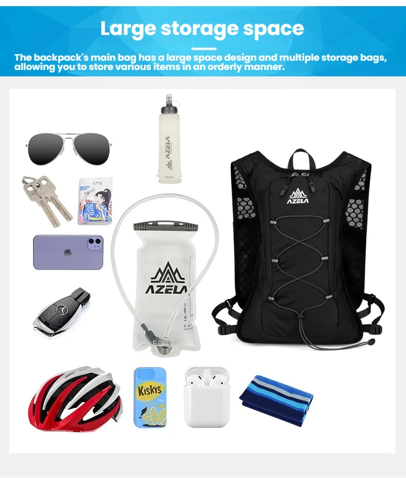 Running Hydrating Vest Backpack Ultralight Hydration Jogging Vest Men Breathable Marathon Bicycle Bag Water Bottle 500ML