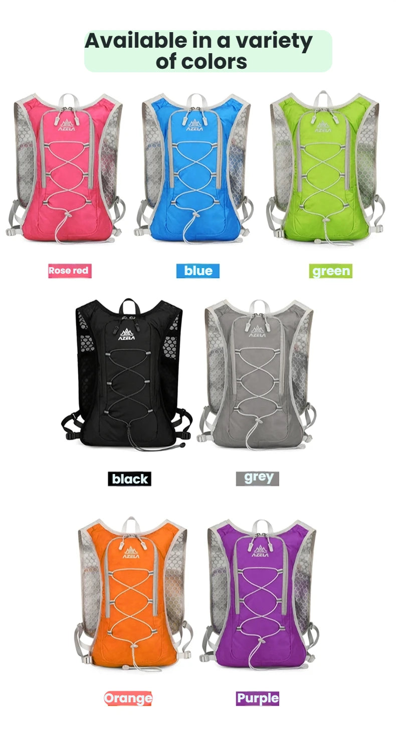 Running Hydrating Vest Backpack Ultralight Hydration Jogging Vest Men Breathable Marathon Bicycle Bag Water Bottle 500ML