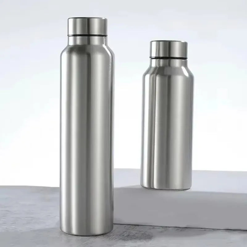 Portable Sports Water Bottle Steel Sport Bottle Metal Flask Drinkware Camping Gym Large Capacity Kettle Outdoor Bicycle Drinking