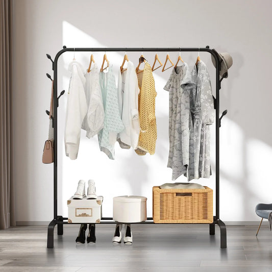 Clothing Rack for Hanging Clothes Storage Multifunctional Coat Garment Rack Organizer For Clothes Shoes Hats and Bags