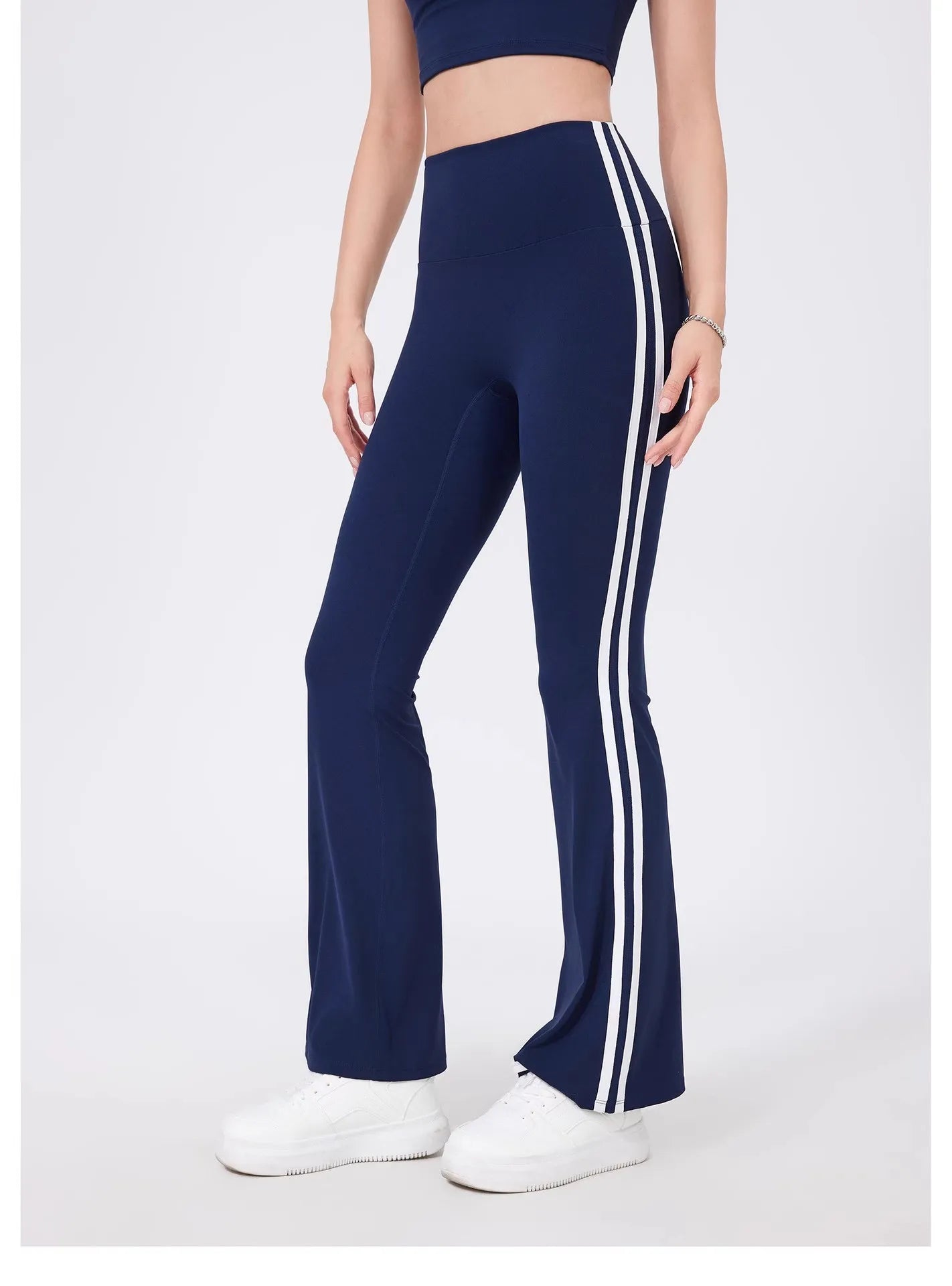 Women's High Waist Yoga Pants Flared Sport Leggings Workout Flared Leggings Casual Wear Comfortable Activewear Gym Leggings