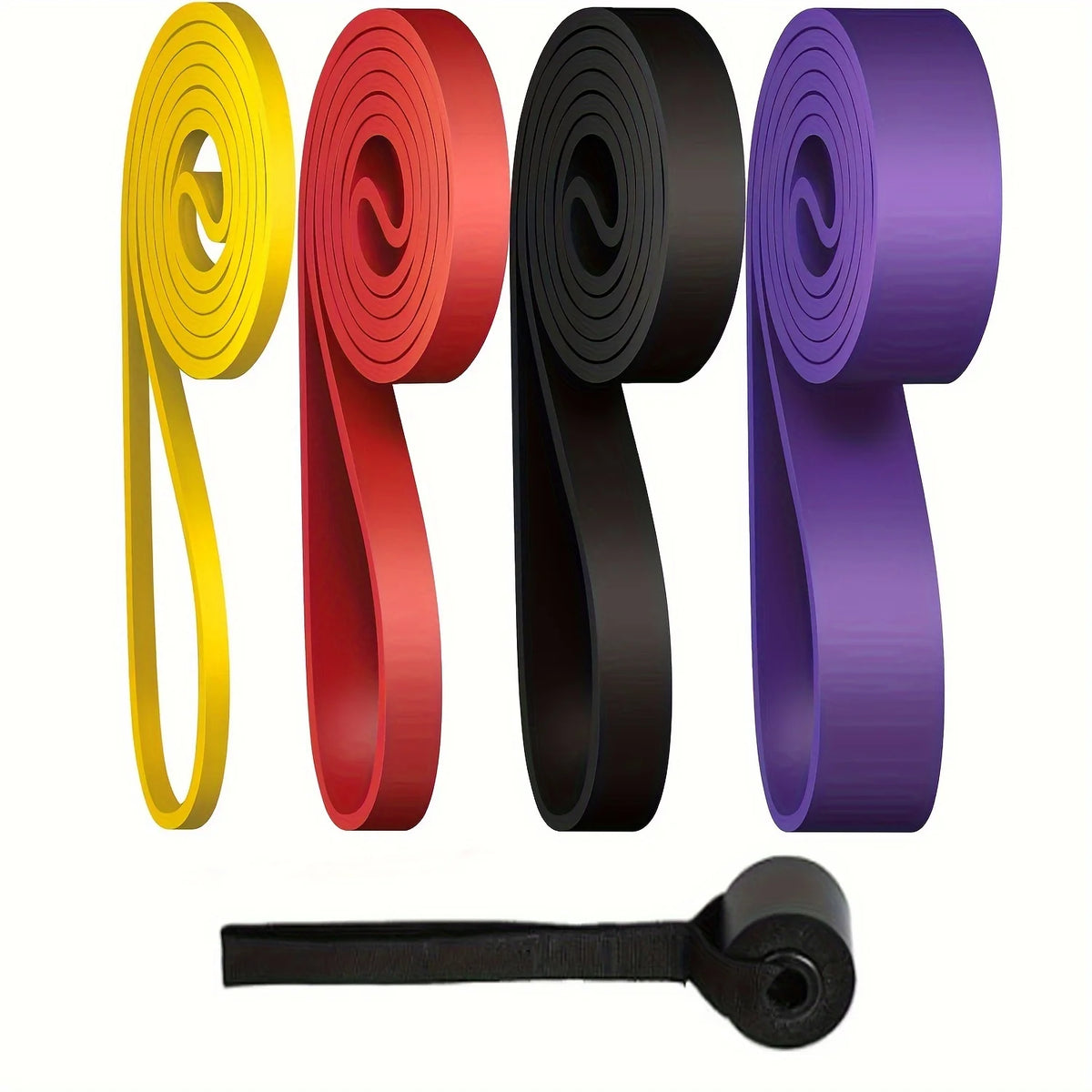 5-Piece Resistance Band Set with Door Anchor for Men and Women, Assisted Pull-Up Bands for Exercise Stretching and Muscle Traing