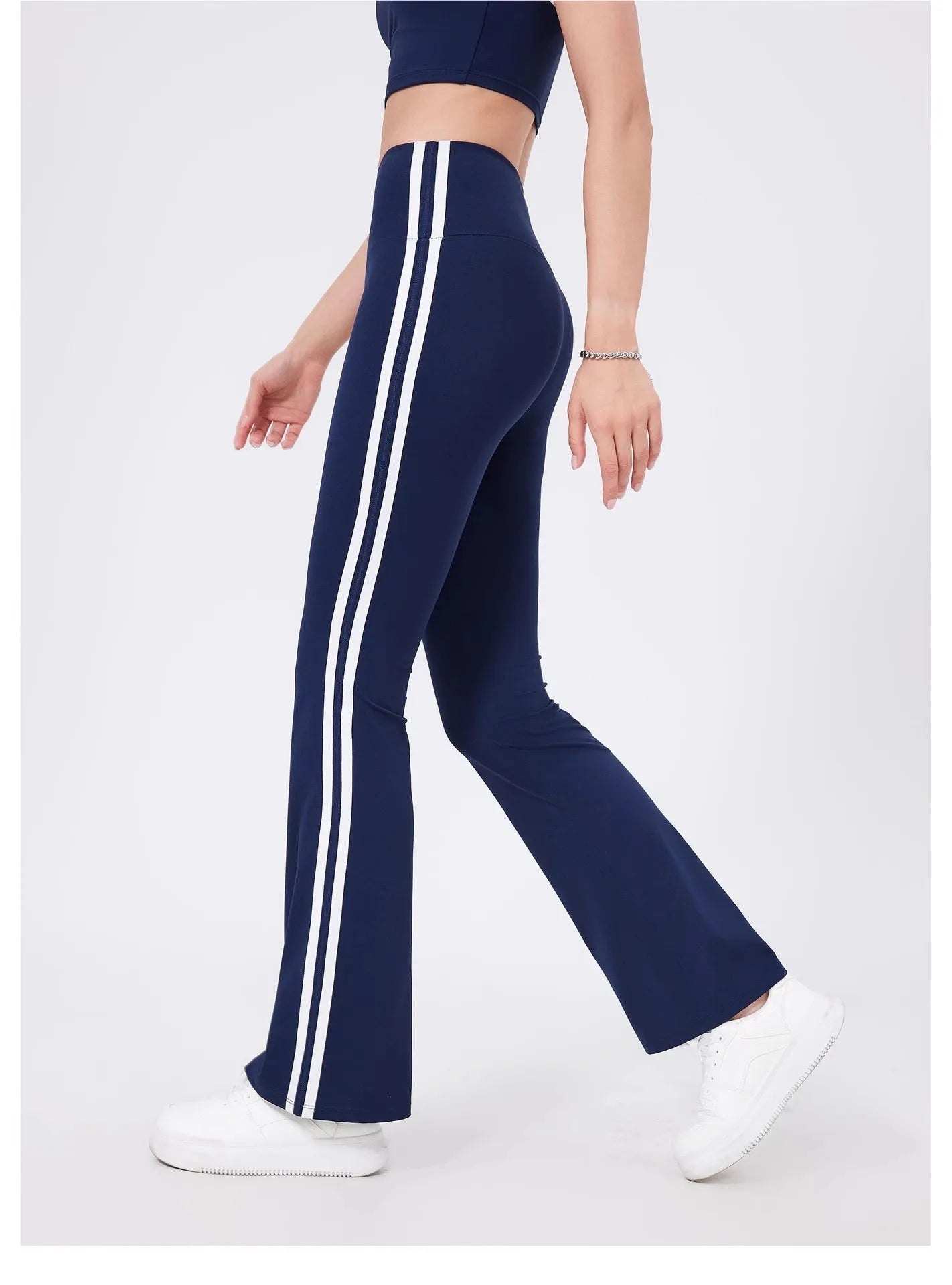 Women's High Waist Yoga Pants Flared Sport Leggings Workout Flared Leggings Casual Wear Comfortable Activewear Gym Leggings